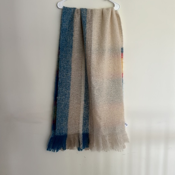 American Eagle Outfitters Multi Colored Oversized Mohair Wrap Scarf - Picture 5 of 6